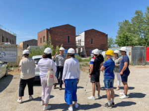 visite de chantier de l'ecocampus de Lasbordes